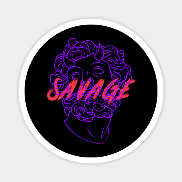 Savage Retro Greek God, Fashion Streetwear Modern Magnet by Utopia Shop